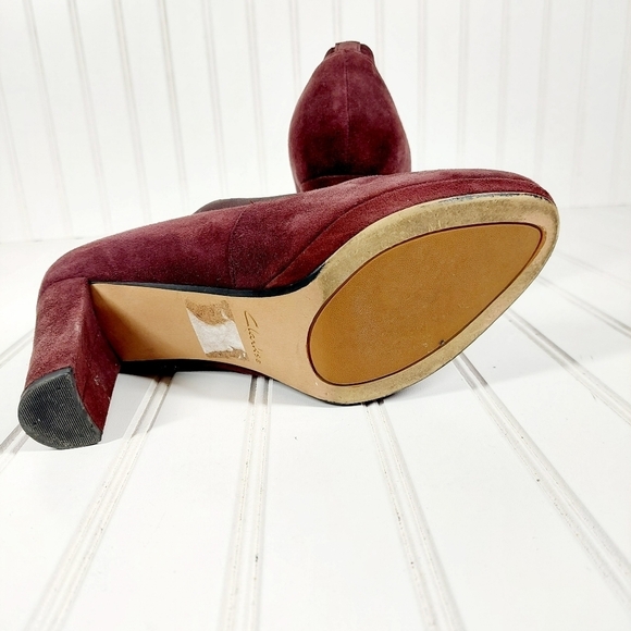 Clarks Kendra Purple Suede Mix Closed-Toe Pumps A418 - Picture 13 of 14